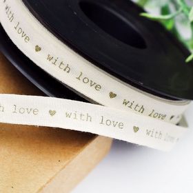 Bimotif With Love 1 cm 5 mt Pamuk Şerit