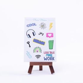 Bimotif Work A5 2 Sayfa Renkli Telefon Sticker Seti