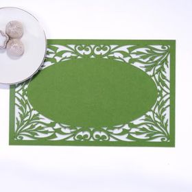 Bimotif Yeşil Keçe Branch 29x45 cm 1 Adet Amerikan Servis