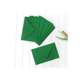 Bimotif Yılbaşı Koyu Yeşil 9x14 cm 100 Adet Zarf