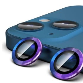 Binano iPhone 11-12-12 Mini Taşlı Gökkuşağı Kamera Koruyucu