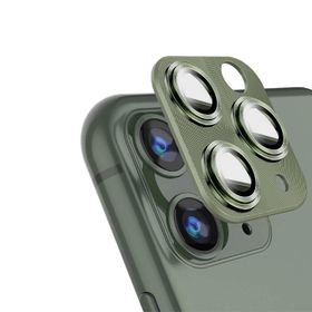 Binano iPhone 11 12 Mini 360 Metal Koyu Yeşil Kamera Koruyucu