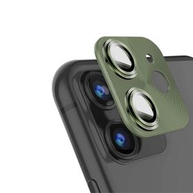 Binano iPhone 11 Pro 11 Pro Max 360 Metal Koyu Yeşil Kamera Koruyucu