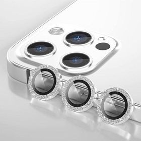 Binano iPhone 11 Pro Max Diamond Gümüş Kamera Koruyucu