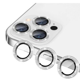Binano iPhone 11 Pro Max Diamond Gümüş Kamera Koruyucu
