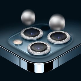 Binano iPhone 11 Pro Max Diamond Pembe Kamera Koruyucu