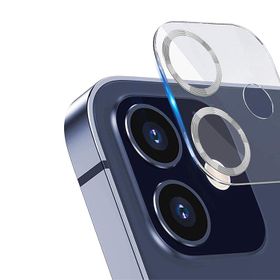 Binano iPhone 12 3D Pro Gümüş Kamera Koruyucu