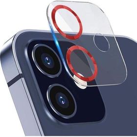 Binano iPhone 12 3D Pro Kırmızı Kamera Koruyucu