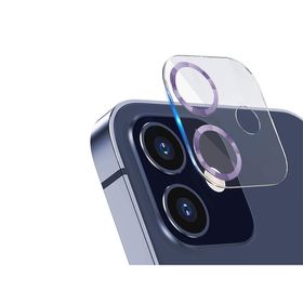 Binano iPhone 12 3D Pro Lila Kamera Koruyucu