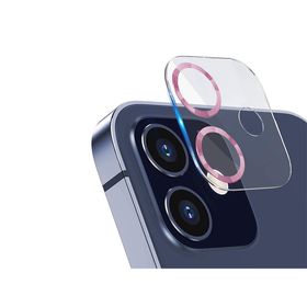 Binano iPhone 12 3D Pro Pembe Kamera Koruyucu
