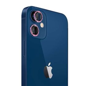 Binano iPhone 12 Diamond Pembe Kamera Koruyucu