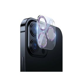 Binano iPhone 12 Pro 3D Pro Lila Kamera Koruyucu