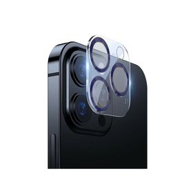 Binano iPhone 12 Pro 3D Pro Mavi Kamera Koruyucu