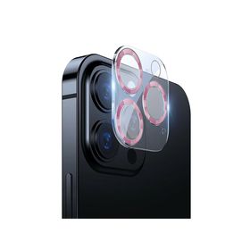 Binano iPhone 12 Pro 3D Pro Pembe Kamera Koruyucu