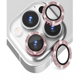 Binano iPhone 12 Pro Diamond Pembe Kamera Koruyucu