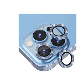 Binano iPhone 12 Pro Max Diamond Mavi Kamera Koruyucu