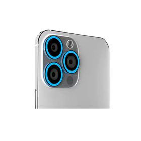 Binano iPhone 12 Pro Max Fosforlu Mavi Kamera Koruyucu