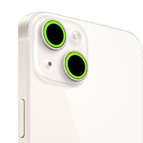 Binano iPhone 13 13 Mini Fosforlu Açık Yeşil Kamera Koruyucu
