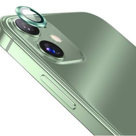 Binano iPhone 13-13 Mini Metal Ring Yeşil Kamera Koruyucu
