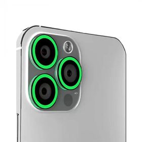 Binano iPhone 13 Pro 13 Pro Max Fosforlu Koyu Yeşil Kamera Koruyucu