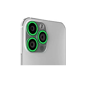 Binano iPhone 13 Pro 13 Pro Max Fosforlu Koyu Yeşil Kamera Koruyucu