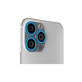 Binano iPhone 13 Pro 13 Pro Max Fosforlu Mavi Kamera Koruyucu