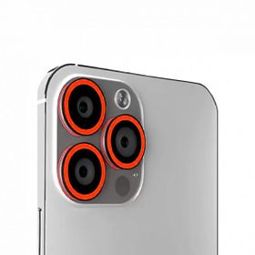 Binano iPhone 13 Pro 13 Pro Max Fosforlu Pembe Kamera Koruyucu