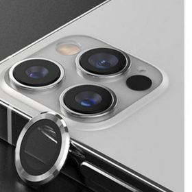 Binano iPhone 13 Pro-13 Pro Max Metal Ring Gümüş Kamera Koruyucu