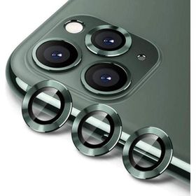 Binano iPhone 13 Pro-13 Pro Max Metal Ring Koyu Yeşil Kamera Koruyucu