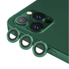 Binano iPhone 13 Pro-13 Pro Max Metal Ring Koyu Yeşil Kamera Koruyucu
