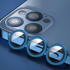 Binano iPhone 13 Pro-13 Pro Max Metal Ring Mavi Kamera Koruyucu