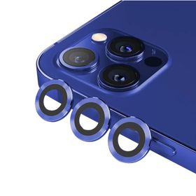 Binano iPhone 13 Pro-13 Pro Max Metal Ring Mavi Kamera Koruyucu