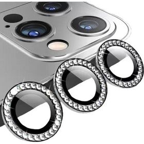 Binano iPhone 13 Pro 13 Pro Max Taşlı Siyah Kamera Koruyucu