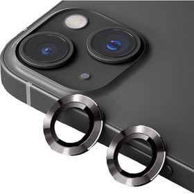 Binano iPhone 14-14 Plus Metal Ring Gri Kamera Koruyucu