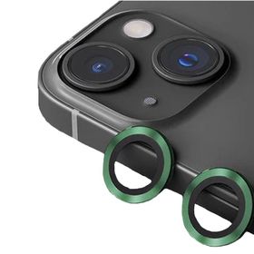 Binano iPhone 14-14 Plus Metal Ring Koyu Yeşil Kamera Koruyucu