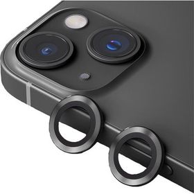 Binano iPhone 14-14 Plus Metal Ring Siyah Kamera Koruyucu
