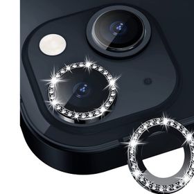 Binano iPhone 14-14 Plus Taşlı Siyah Kamera Koruyucu
