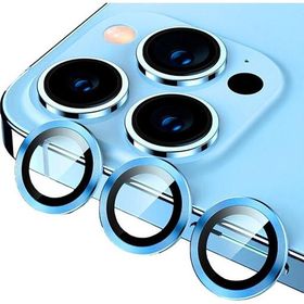 Binano iPhone 14 Pro-14 Pro Max Metal Ring Deniz Mavisi Kamera Koruyucu