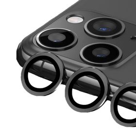 Binano iPhone 14 Pro-14 Pro Max Metal Ring Gri Kamera Koruyucu