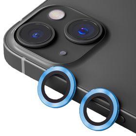 Binano iPhone 15-15 Plus Metal Ring Deniz Mavisi Kamera Koruyucu