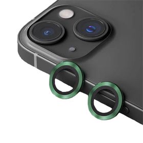 Binano iPhone 15-15 Plus Metal Ring Koyu Yeşil Kamera Koruyucu