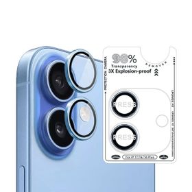 Binano iPhone 17-16-16 Plus Safir Mavi Kamera Koruyucu