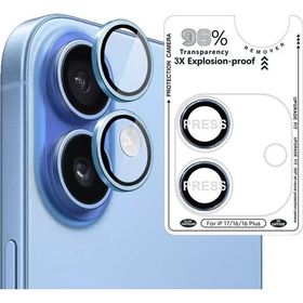 Binano iPhone 17-16-16 Plus Safir Mavi Kamera Koruyucu