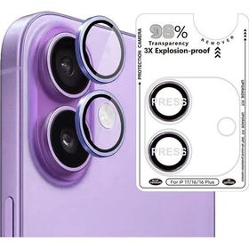 Binano iPhone 17-16-16 Plus Safir Mor Kamera Koruyucu