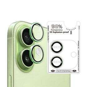 Binano iPhone 17-16-16 Plus Safir Yeşil Kamera Koruyucu