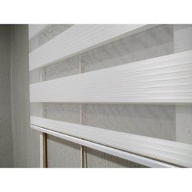 Binbir Perde Beyaz Pileli Düz Zebra 145x200 cm Stor Perde