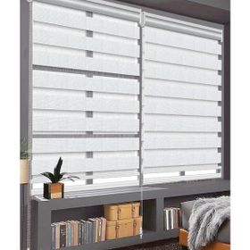Binbir Perde Beyaz Pileli Düz Zebra 145x200 cm Stor Perde