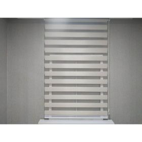 Binbir Perde Kırçıllı Düz Zebra Krem 120x260 cm Stor Perde