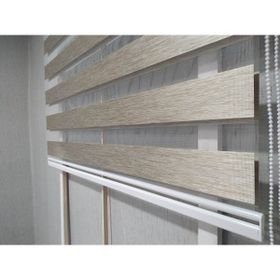 Binbir Perde Vizon Kahve Kırçıllı Düz Zebra 180x260 cm Stor Perde