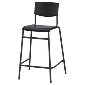 Binbirreyon BC012 Bar Taburesi İç İçe Geçebilir 63 cm Siyah Bar Sandalyesi